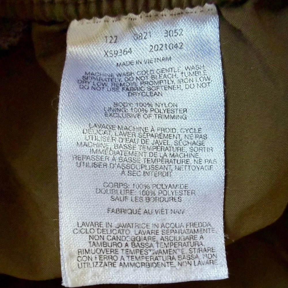 Columbia Sportswear Olive Nylon Hiking Cargo Shorts Elastic Waist Gorpcore Sz 4X